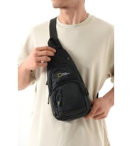 Body Bag Çanta Sırt Çantası Erkek Göğüs Çantası Fonksiyonel Kullanım BadyBag 27*15 Cm Paraşüt Kumaş (Siyah)