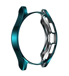 Samsung Galaxy Watch 4 Classic 42mm Silikon Parlak Renkli Kasa Koruyucu 02 (Koyu Yeşil)