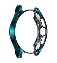 Samsung Galaxy Watch 4 Classic 42mm Silikon Parlak Renkli Kasa Koruyucu 02 (Koyu Yeşil)