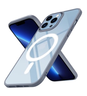 Uyumlu Model Apple iPhone 13 Pro Kılıf Krom Magsafe Silikon Kapak (Leylak)