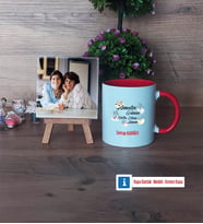 Anneler Günü Hediyesi Fotoğraflı Dekoratif Taş, Kupa Bardak Beyaz Hediye (Model 2)