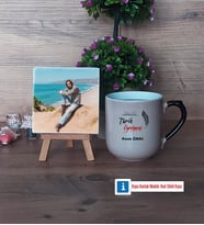 Tarih Öğretmeni Fotoğraflı Dekoratif Taş, Kupa Bardak Beyaz Hediye (Model 10)