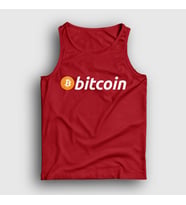 Presmono Unisex Beyaz Btc Bitcoin Atlet 263129tt (Kırmızı)