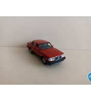 Volvo 240 GL Metal Model Oyuncak Araba 12 Cm ( ÖZEL PLAKALI ) (Kırmızı)