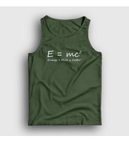 Presmono Unisex Sarı Energy Milk Coffee Science Albert Einstein Atlet 332599tt (Haki)