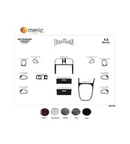 Meriç® Mitsubishi Carisma Ön Torpido Kaplama Maun 13 Parça 1999-2004 (Piano Black)
