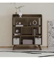 FLORİDA KİTAPLIK BEYAZ (Ceviz)