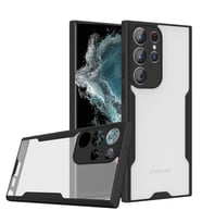 Galaxy S23 Ultra Kılıf Zore Parfe Kenarları Pastel Renk Silikon Kılıf (Siyah)