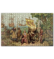 Cakapuzzle Amerika Kıtasının Keşfi Puzzle Yapboz MDF (Ahşap) (1000 Parça)
