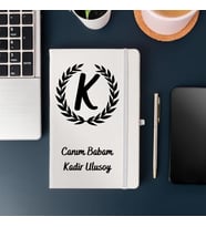 Babaya Özel Deri Kaplı Defter