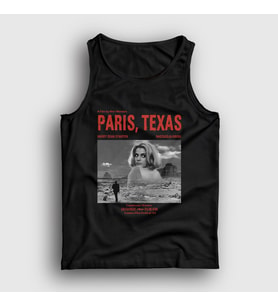 Presmono Unisex Beyaz Poster Film Paris Texas Atlet 481633tt (Siyah)