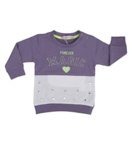 Peri Masalı Kız Bebek Magic Tek Body  6-18 Ay Ekru (Lila)