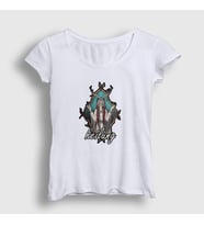 Presmono Kadın Sarı Nature Heilung T-Shirt 408988tt (Beyaz)