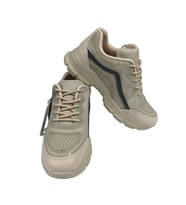 SİA ÇANTA FLET LEAVE YOUR MARK TECHNOSOFT TABAN ANATOMİK TOPUK NEFES ALAN KUMAŞ BAĞCIKLI SPOR AYAKKABI (Bej)