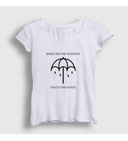 Presmono Kadın Sarı Spirit Bring Me The Horizon T-Shirt 21391tt (Beyaz)