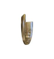 Soyut Yüz Vazo 60 cm (Bronz)