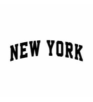 New York Araba Sticker siyah 18x5 CM (Siyah)