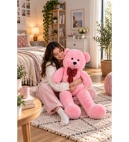 140 Cm Sevimli Pelüş Ayıcık (Pembe)
