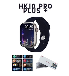 Watch 10 Series H10 Pro + Plus GB Depolama Gen 5 Amoled Ekranlı Akıllı Saat Smart Watch (Lacivert)