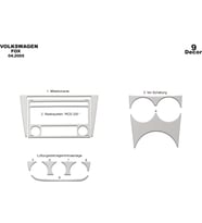 Meriç® Volkswagen FOX Ön Torpido Kaplama Maun 9 Parça 2005-2012 (Alüminyum)