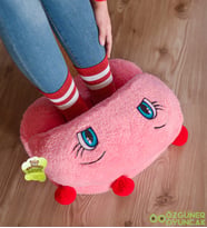Mavimsi Home Peluş Ayak Isıtıcısı,Panduf,Terlik (Pembe)