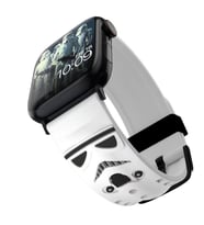 Apple Watch 10/11 42mm-38/40/41mm Kordon 3D Tasarımlı Marvels Karakterli Band 2/ (Beyaz-Siyah)