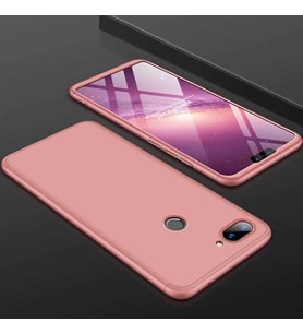 Xiaomi Mi 8 Kılıf Zore Kamera Korumalı 360 Tam Koruma Ays (Rose)