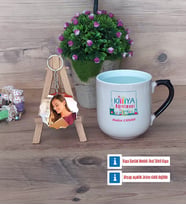 Kimya Öğretmeni Kupa Bardak Beyaz ve Fotoğraflı Ahşap Anahtarlık Hediye Öğretmenler Günü Hediyesi (Model 10)