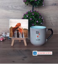 Ütopyalar Güzeldir Fotoğraflı Dekoratif Taş, Kupa Bardak Beyaz Hediye (Model 10)
