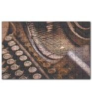 Cakapuzzle Antika Daktilo Yakın Çekim Puzzle Yapboz MDF (Ahşap) (255 Parça)