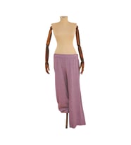 The Sile Fabric ŞİLE BEZİ Yırtmaçlı Pantolon (Mor)