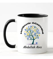 Matematik Öğretmeni Kupa Bardağı (Siyah)