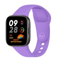 Xiaomi Redmi Watch 3 Uyumlu PureLux Soft Silikon Kordon (Lila)