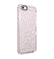 Uyumlu Model Apple iPhone 6 6S Kılıf Bumper Şeffaf Buzlu Kapak (Pembe)