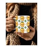 Meyve Baskılı 3D Tasarım Seramik Kupa Mug - Hediyelik Kupa Bardak - Meyve Çeşitleri (04)