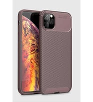 iPhone 11 Pro Kılıf Elde Kaymayan Kamera Korumalı Silikon (Kahverengi)