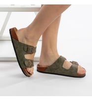 RoyJones Terlik Modelleri Unisex Anatomik Günlük Terlik 7001 (Yeşil)