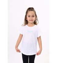 Toontoy Kız Çocuk Baskılı Tişört (Beyaz)