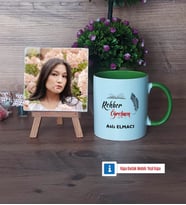 Rehber Öğretmen Fotoğraflı Dekoratif Taş, Kupa Bardak Beyaz Hediye (Model 14)