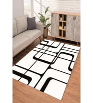 Dijital Kaymaz Taban Yıkanabilir Renkli Salon Halısı Mutfak Halısı Yolluk ND-SD-981 (Çok Renkli)