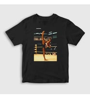 Presmono Unisex Çocuk Beyaz Kickboxer Film Jean Claude Van Damme T-Shirt 259021tt (Siyah)