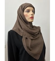 Berussa Bambu Kraş Eşarp (Acı Kahve)