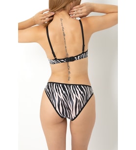 DoReMi ZEBRA DESENLİ SÜTYEN TAKIM (Siyah - Beyaz)