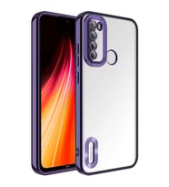 Xiaomi Redmi Note 8 Kılıf Logo Gösteren Zore Omega Kılıf (Mor)