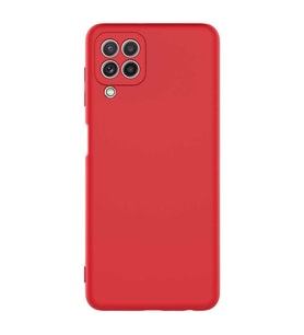 Samsung Galaxy A22 4G Kılıf Özel Orijinal Lansman Serisi, İçi Kadife, Pürüzsüz Yumuşak ve Mat TPU Silikon (Kırmızı)