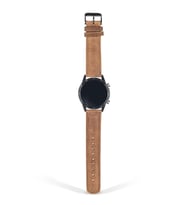 vagave Huawei Watch GT / GT2 / GT2e / GT2pro 46mm Deri Kordon İsme Özel 9 Renk (Açık Kahverengi)