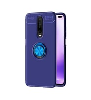 Xiaomi Redmi K30 Kılıf Yüzüklü Magnetli Ravel Case (Mavi)