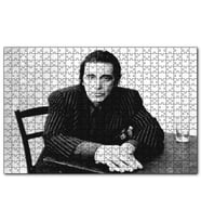 Cakapuzzle Al Pacino Baba Filminden Çizgili Ceket  Puzzle Yapboz MDF (Ahşap) (1000 Parça)