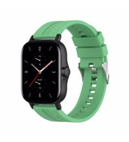 Huawei Watch 3 / 3 Pro Kordon Silikon Dalga Desen Şerit Band 23 (Açık Yeşil)