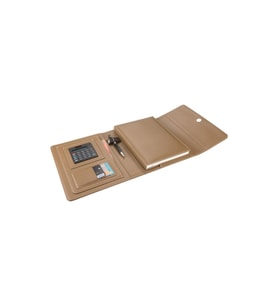 Organizer Ajanda Kılıflı Tarihsiz Çizgili 160 Yaprak 17x24 Defterli Mıknatıs Kapaklı Rainbow Vegan 22x26 cm (Vizon)